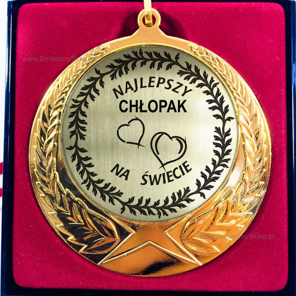 Medal w etui - Najlepszy chłopak na świecie