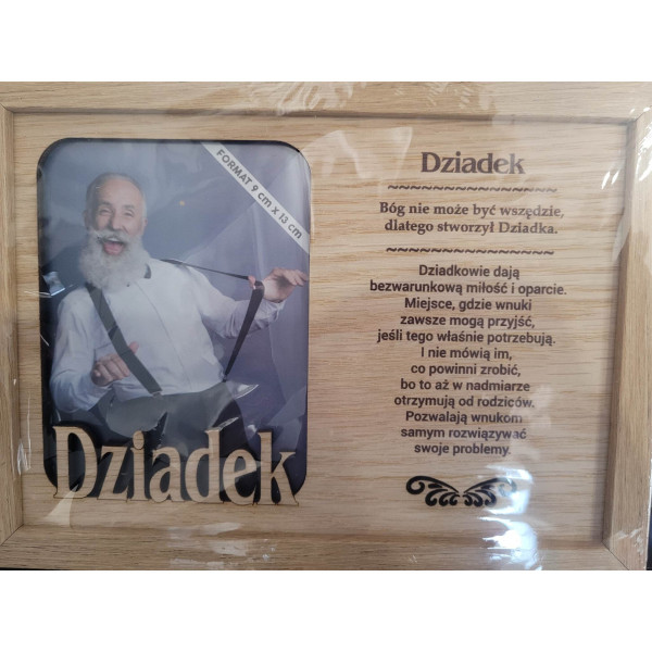 Ramka drewniana "Dziadek"